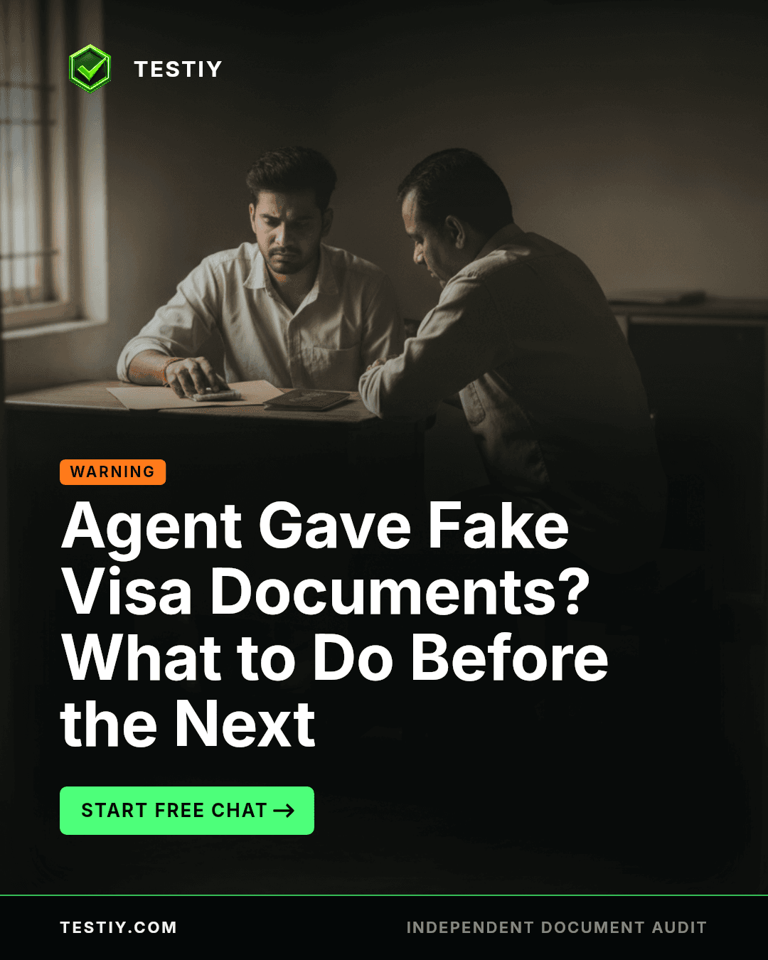 Agent Gave Fake Visa Documents? What to Do Before the Next Instalment