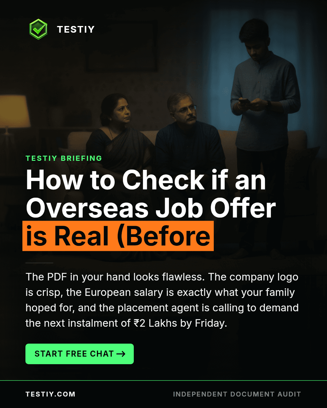 How to Check if an Overseas Job Offer is Real (Before the Next Instalment)